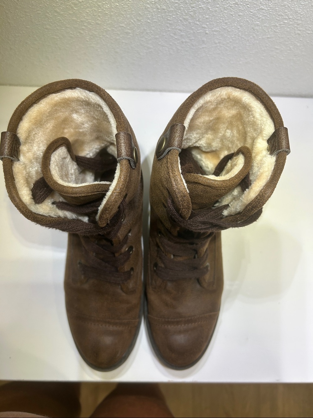 Roxy Bruna ll Convertible Faux Fur Lined Combat Boots |Size 7 - Picture 3 of 13